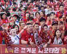 [사진]목이 터져라 '대~한민국!'