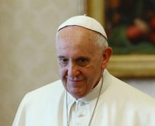 교황 주례 시복식, 한복 입은 성모상 등장