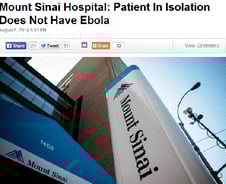 뉴욕 에볼라 의심환자 '음성'…WHO '비상' 선포여부 논의 