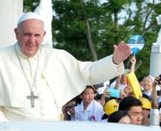 교황 "한반도에 평화, 형제 자매들이 만날수 있길"