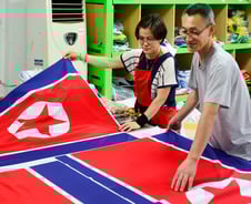 [사진][단독] 대한민국에서 제작된 인공기