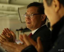 [단독]정몽원 한라그룹 회장 "한국 아이스하키 꿈 이뤘다"