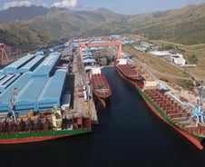 [르포]100년간 年임대료 '1억'…한진重 수빅조선소 가보니