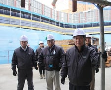 [사진]김치현 롯데건설 사장, '덕수궁 롯데캐슬' 현장 방문