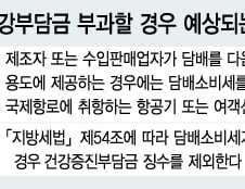 [단독]면세점 담배에도 건강증진부담금 부과 추진