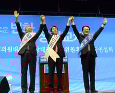 [현장+] 대구 간 새정치 대표후보 3인방, 저마다 "김부겸"