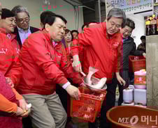 [현장+]'이완구 부담' 던 김무성, '1박2일'+'삼시세끼' 유세로 존재감↑