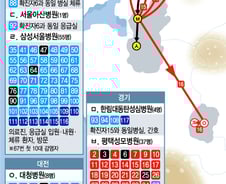 [그래픽뉴스] 메르스 확진자 확산 지도…사망자 10명으로 늘어 