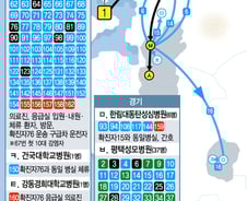 [그래픽뉴스] 메르스 확진자 확산 지도…총 162명