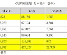 임시조치로 사라진 인터넷 게시물 5년간 143만여건