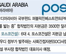 [단독]포스코건설·사우디 PIF 합작사 대표에 최명주 부사장