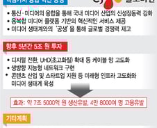 [그래픽] SKT, CJ헬로비전 인수합병 후 5조 투자 계획