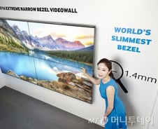 삼성전자, 화면간격 1.4㎜ 벽면 샤이니지 공개 