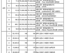 가장 비싼 땅 10곳 모두 '명동'…中관광객 상대 화장품점이 다수