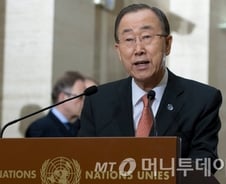 반기문 총장 "대북제재로 대화 재개 기대"