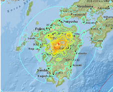 日 규슈 강한 지진 '대지진의 전조'인가