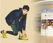 '송중기 신발' 불티… 中 진출 10년만에 흑자낸 코오롱스포츠