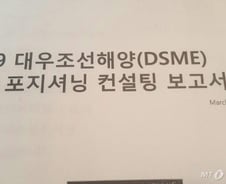 [단독]30억짜리 대우조선 컨설팅 보고서 보니