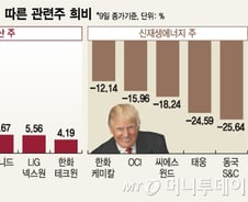 '트럼프 쇼크' 방산株·금값↑…신재생에너지株↓