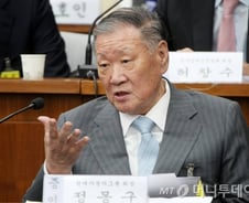 정몽구 회장, '건강악화'에 청문회 정회 시간 '병원'행