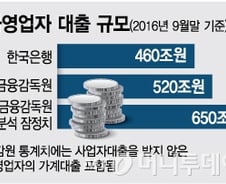 [단독]650조원으로 급증한 자영업자 대출 '위험수위'