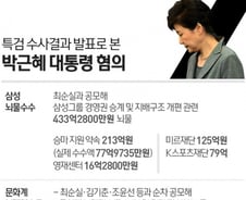 [그래픽] 특검 수사결과 발표로 본 박근혜 대통령 혐의