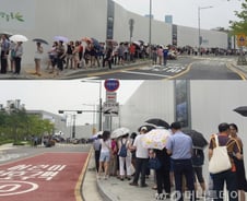 [르포]"2시간30분 기다렸어요"…끝이 없는 긴줄 행렬 