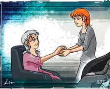 단 한마디를 전하고 싶어서 그녀를 만나러 왔다