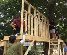 톰소여처럼 아이들과 트리하우스 만드는 건축가