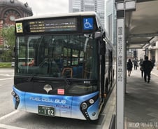 [르포]日 도쿄 시내 운행 토요타 '수소전기버스' 타보니 