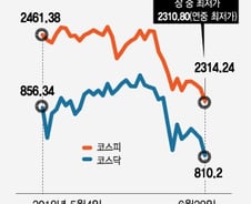 고개드는 신흥국 베어마켓…코스피 연중 최저점까지