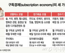 [MT리포트] “소유도 공유도 싫다”…월정액내고 구독하며 산다