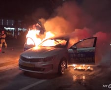 광화문광장 개인택시 분신…"'카풀 반대' 유서 남겨"