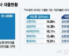 [단독]서민 이용하는 카드대출·약관대출 금리 낮춘다