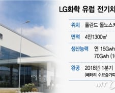 [단독]LG화학, 유럽 전기차배터리 생산 100만대 규모로 키운다