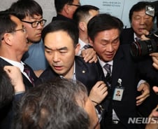 채이배 '방탈출' 성공, 7분만에 본청 달려가서는…