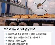 [단독]포스코,멕시코 車시장 공략강화…"냉연강판 쿼터 늘려달라"