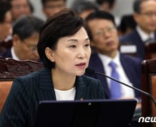 [국감현장]"영공통과료 낮다"지적에 김현미 "국제기준 검토"