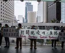 "中국경 폐쇄하라"…거리로 나온 홍콩 의료진