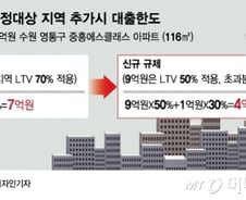 [단독]'수용성' 9억 넘는 고가아파트, 대출 더 조인다