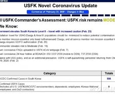 주한미군 "코로나19 미군 확진자 한명도 없다"
