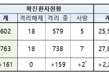 확진자 161명 늘어 총 763명…사망자도 2명 증가