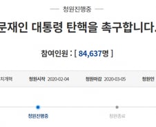 "중국에 마스크 주고 입국금지 안해"…문 대통령 탄핵 靑청원 8만↑