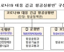 국토부, 코로나19 대응 긴급 항공상황반 가동