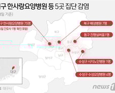 [사진] [그래픽] 대구 한사랑요양병원 등 5곳 요양병원 코로나19 감염 발생
