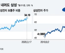 올라도 삼성, 내려도 삼성…코스피200 비중 '역대 최대'