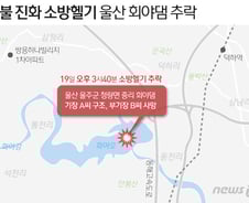 [사진] [그래픽] 산불 진화 소방헬기 울산 회야댐 추락