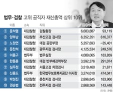 [공직자 재산공개]법무·검찰 고위공직자 Top10 들여다보니…