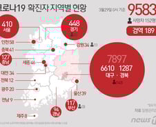 [사진] [그래픽] 코로나19 확진자 지역별 현황(29일 0시 기준)