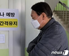 [사진] [단독] 투표소 들어서는 윤석열 총장
